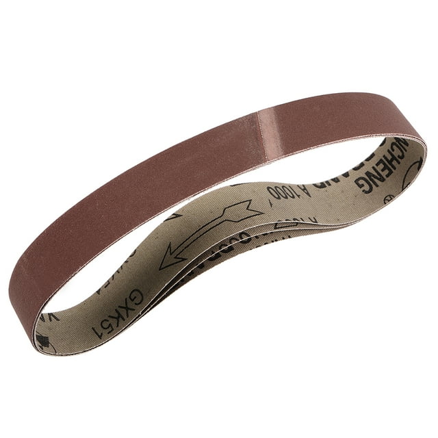 Cinta de lijado de 1.2" x 21" 1000 grano para lijadora de banda 3 piezas