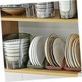 thumbnail image 5 of 10 Inch Vertical Plate Holder for Cabinet,Paper Plate Dispenser Under Cabinet, Plastic Dinner Plates Holder Organizer Salad Dessert Plates Dish Storage for Countertop Kitchen Space Saver(Transparent), 5 of 8