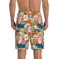 thumbnail image 4 of Lsque Retro Summer Stamp Mens Sleep Pajama Shorts,Short Pajama Pants, Cotton Ultra-Soft Knit-X-Large, 4 of 9
