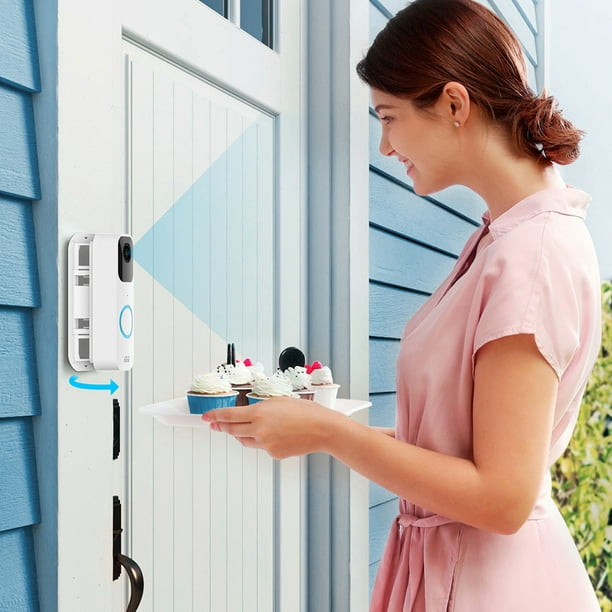 Soporte de pared para timbre de puerta Ehuebsd giratorio 45 grados