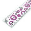 Skull Cracked Crushed Tough on Pink 12 Inch Standard and Metric Plastic Ruler