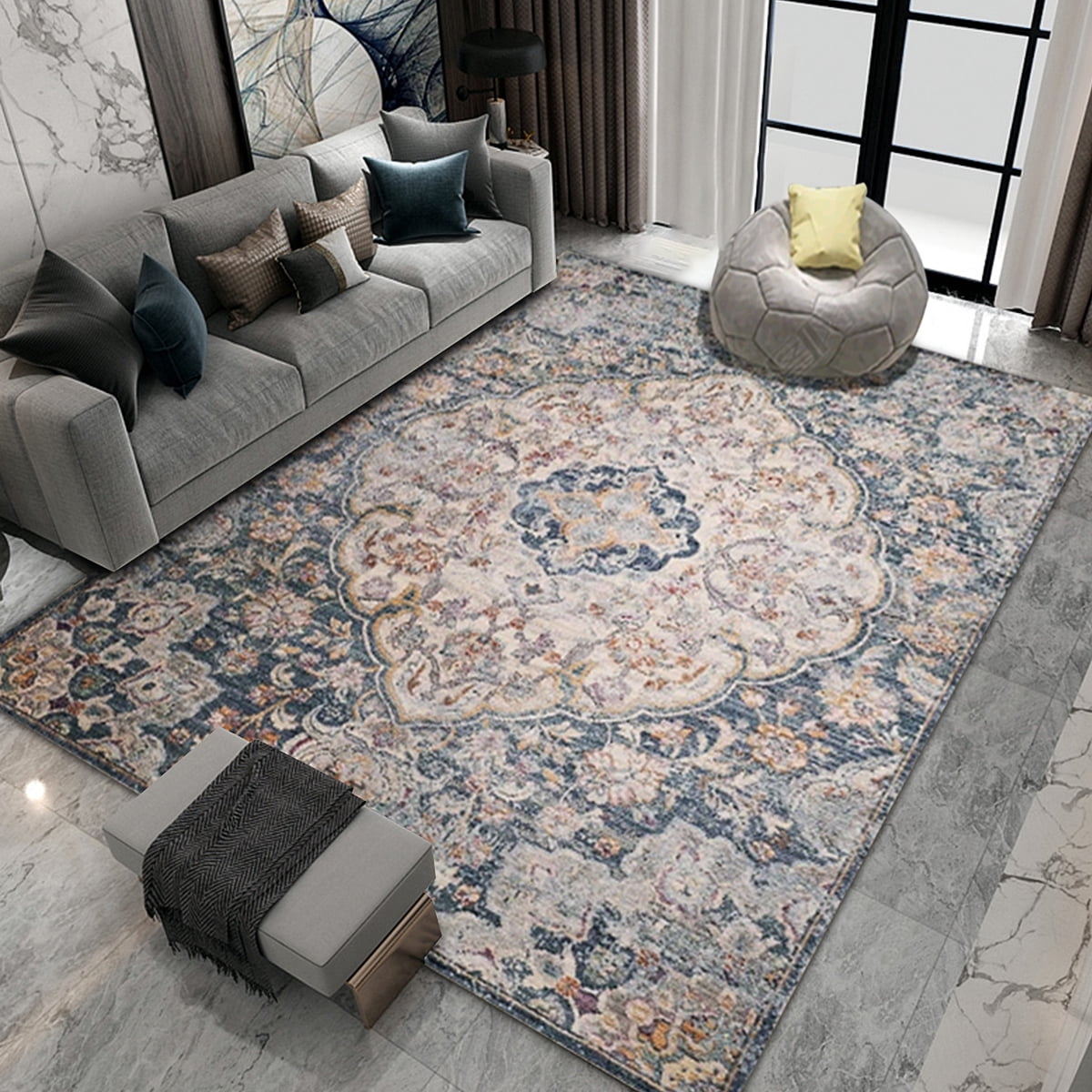 Non Slip Area Rug Carpet Large Floor Carpet Rug Mat Indoor Room For Doorway Bedroom Living Room Bathroom Balconyoptional Patterns Walmartcom Walmartcom