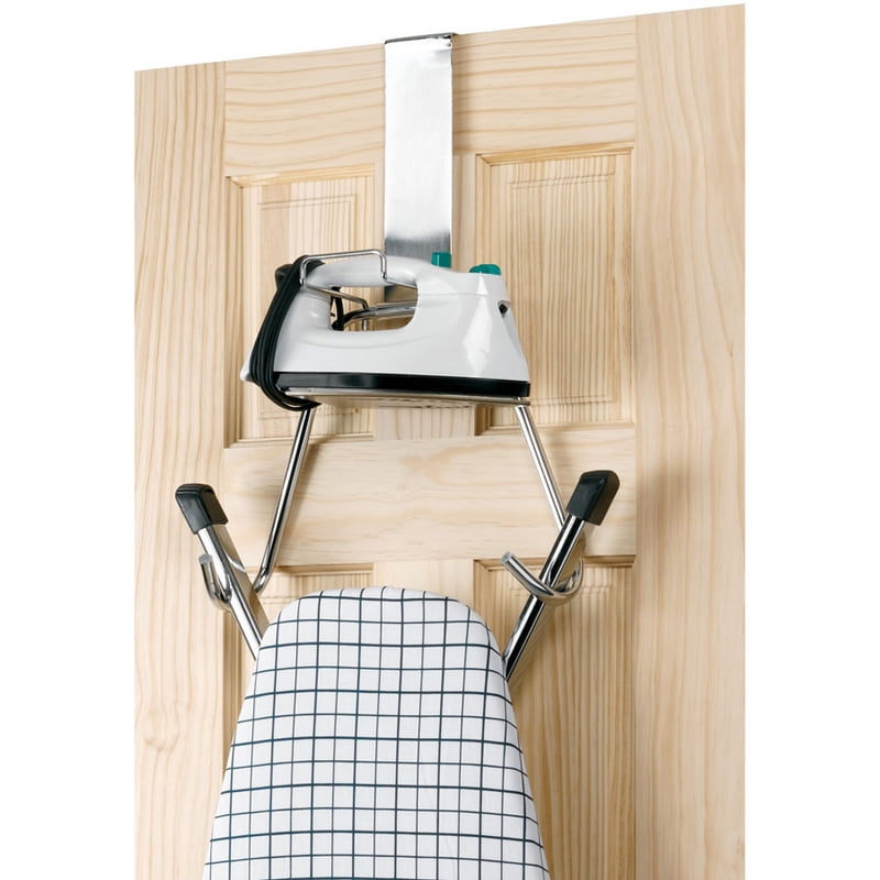 OVERTHEDOOR MOUNT FOR IRONING BOARD AND IRON White