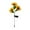 B, variant on Solar Powered Sunflower Garden Light Outdoor Decorative LED Flower Stake for Yard, Patio, Pathway, Weatherproof Design