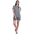 thumbnail image 2 of Moomaya T-Shirts à Manches Courtes pour Femmes Ensemble de Pyjama en Coton Doux Col Rond, 2 of 6