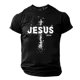 thumbnail image 5 of Camisa Casual de Cuello de la Tripulación de la Impresión de Pascua de Manga Corta de Verano Top Ligero de Poliéster para los Hombres, Camiseta de Manga Corta para el Uso Diario de Primavera Verano, 5 of 8