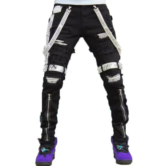 2033 Futuristic Black Jeans [In Store]