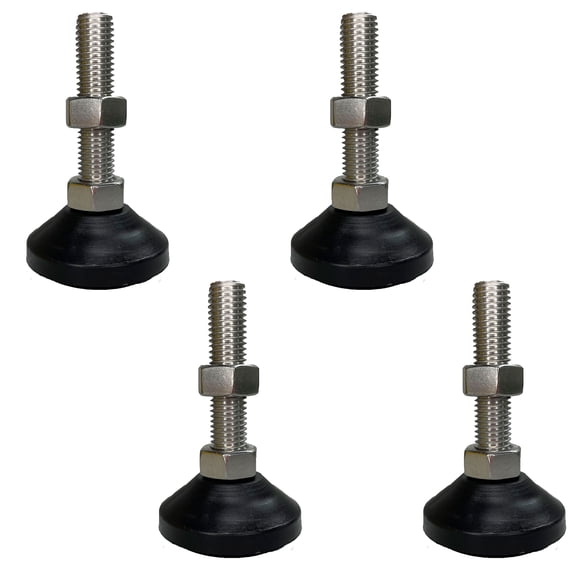 Pata Niveladora Antiderrapante Industrial De 3/8 X 3" (4pzas) INAHER A3N50 fijo