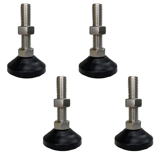 Pata Niveladora Antiderrapante Industrial M10 x 80 (4pzas) INAHER A3N50 fijo