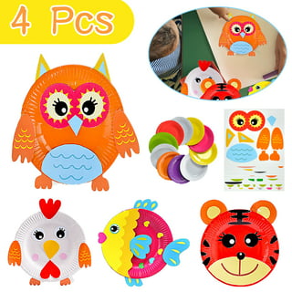 V-Opitos Arts and Crafts Kits for Kids, 12 Pack Simple Animal Paper Plate  Crafts for Toddler Age of 2, 3, 4, 5 Years Old, Fun Preschool Classroom