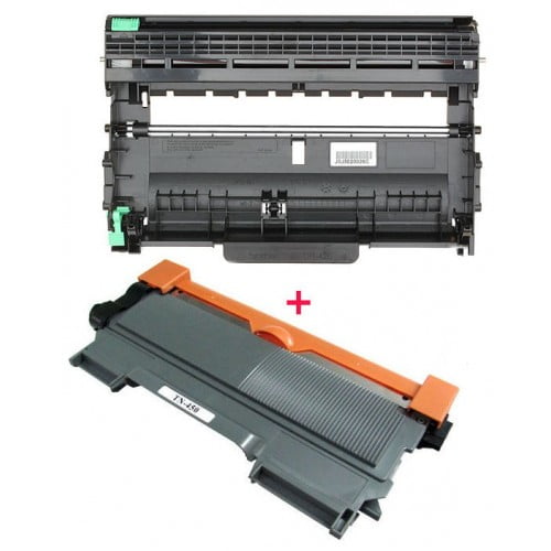 2 Pack Compatible TN450 + DR420 (Toner + Unité de Tambour) pour Imprimante Brother