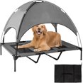 thumbnail image 1 of Cama de Perro Elevado con Canopy extraíble con Bolso de Mano Conveniente Sombra Interior Tela portátil Oxford Cama de Perro al Aire Libre Cama de Gato Tienda de Mascotas de Camping(X-Large), 1 of 7
