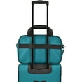 U.S. Traveler Rio Rugged Fabric Expandable Carryon Luggage Set, Teal
