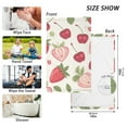 thumbnail image 3 of Strawberry and Cherry Cotton Face Towels Sets Absorbent Hand Towel 2 PCs Soft Towel for Bathroom Kitchen Hotel Decoration, 3 of 8