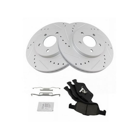 Front Brake Pad and Rotor Kit - Compatible with 2011 - 2012 Ford Escape