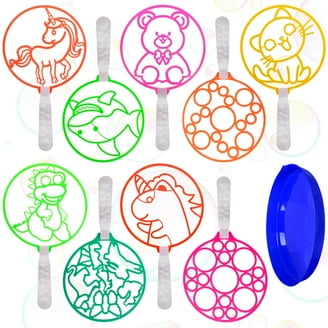 BubblePlay Bubble Blower Bottles with Wands: 12 OZ Bottles of