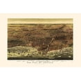 thumbnail image 2 of Currier 18x13 Gold Ornate Wood Framed with Double Matting Museum Art Print Titled - Chicago Illinois - Currier 1892, 2 of 4