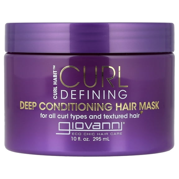 Giovanni Curl Habit, Curl Defining Deep Conditioning Hair Mask, For All Curl Types, 10 fl oz (295 ml)