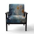 thumbnail image 4 of Designart "Motif Nature Pissenlit s Design" Chaise d'Appoint Florale Corail - Fauteuil Traditionnel pour Chambre, 4 of 7