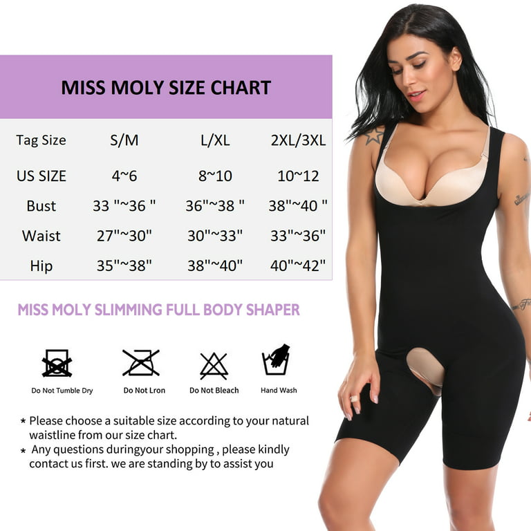 Full Body Shaper for Women Waist Cincher Tummy Slimming Seamless Shapewear  Open Bust Bodysuit 