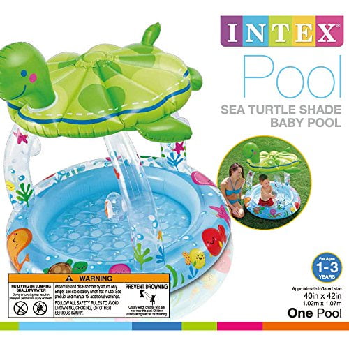 NEW Inflatable Turtle Baby Pool Partial Sunshade Water Sprayer Infant Child NEW Inflatable Turtle Baby Pool Partial Sunshade Water Sprayer Infant Child
