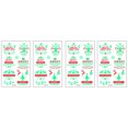 thumbnail image 1 of Tatuajes temporales luminosos navideños que brillan en la oscuridad Tatuajes de Papá Noel, 1 of 6