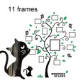 thumbnail image 4 of Etiqueta engomada de la pared estéreo de cristal acrílico 3D del árbol del marco de la foto del gato, 4 of 5