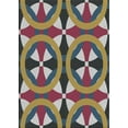 thumbnail image 1 of Ahgly Company Machine Washable Indoor Rectangle Transitional Eggplant Purple Area Rugs, 7' x 9', 1 of 7