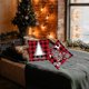 thumbnail image 5 of Weihnachten Kissenbezug Baumwolle Leinen Elch Weihnachtsmann Schneemann Bedrucktes Quadrat Kissenbezug Fr Bett Auto Bett Sofá 45 x 45 cm (2 unidades), 5 of 5