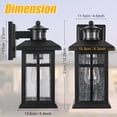 thumbnail image 2 of Luz de Pared Exterior con Sensor de Movimiento Brilvibera Negra, 2 of 8