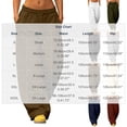 thumbnail image 3 of Wide Leg Sweatpants Women Zaewscy Women's Solid Color Loose-fitting Sweatpants High-waisted Wide-leg Casual Sweatpants Drawstring Elastic Waistband With Pockets., 3 of 7