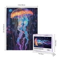 thumbnail image 4 of 500 PCS 500 Piece Vibrant Jigsaw Colorful Fluorescent Jellyfish,Enjoy The Puzzle Solving Process,Vibrant Colors Bring A Unique Visual Experience,Exquisite Jellyfish Wooden Puzzle As Home Decoration, 4 of 6
