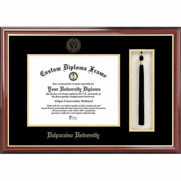 Valparaiso University 8x 10 Tassel Box and Diploma Frame