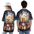 thumbnail image 5 of Happy Halloween Vampire Cocker Spaniel BOO with Pumpkins Fun and Spooky All Over Print 3D Baseball Shirt Cockers Dog Lover Gifts Softball Sport - 00018, 5 of 6