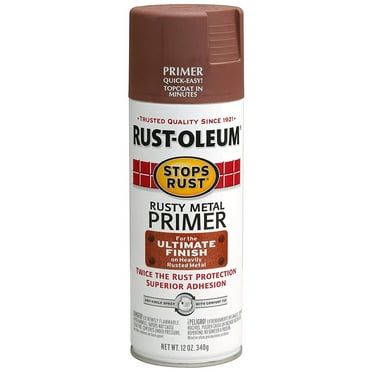 Rust-Oleum 7769830-6PK Stops Rust Rusty Metal Primer Spray, 12 oz, Flat Red, 6 Pack