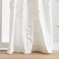 thumbnail image 4 of Peri Home Gates Tufted Chenille Rod Pocket Window Curtain Panel Pair, 84", Winter White, 4 of 5