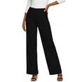thumbnail image 6 of Kezqiaxn Business Casual Pants for Women Fashion Stretchy High Waisted Dressy Work Pants with Pockets Plus Size Fashion, 6 of 6
