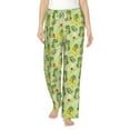 thumbnail image 2 of Goofa Cute Dinosaurs Cartoon Printed Soft Pajama Pants for Women, Wide Leg Comfy Casual Lounge Yoga Pants-Small, 2 of 9