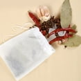 thumbnail image 2 of 100Pcs/Lot Teabags Lightweight Empty Square Cooking Spice Scented Tea Bags with Seal Filter Paper Natural Drawstring Herb Pouch 100pcs 5x7cm, 2 of 8