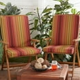 thumbnail image 6 of Greendale Home Fashions Outdoor 43'' x 20'' High Back Chair Pad, Kinnabari Stripe, 6 of 7