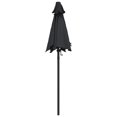 thumbnail image 2 of vidaXL Parasol Noir 200x224 cm Aluminium, 2 of 5