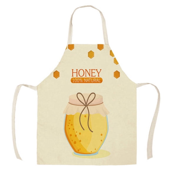 Delantal sin mangas de lino estampado para fiestas Delantal de cocina sin mangas resistente al aceite y las manchas