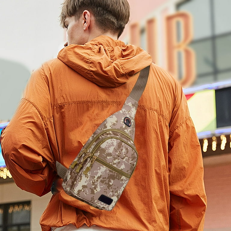 Matoen Military Camo Sling Bag Lightweight Chest Pack for Hiking