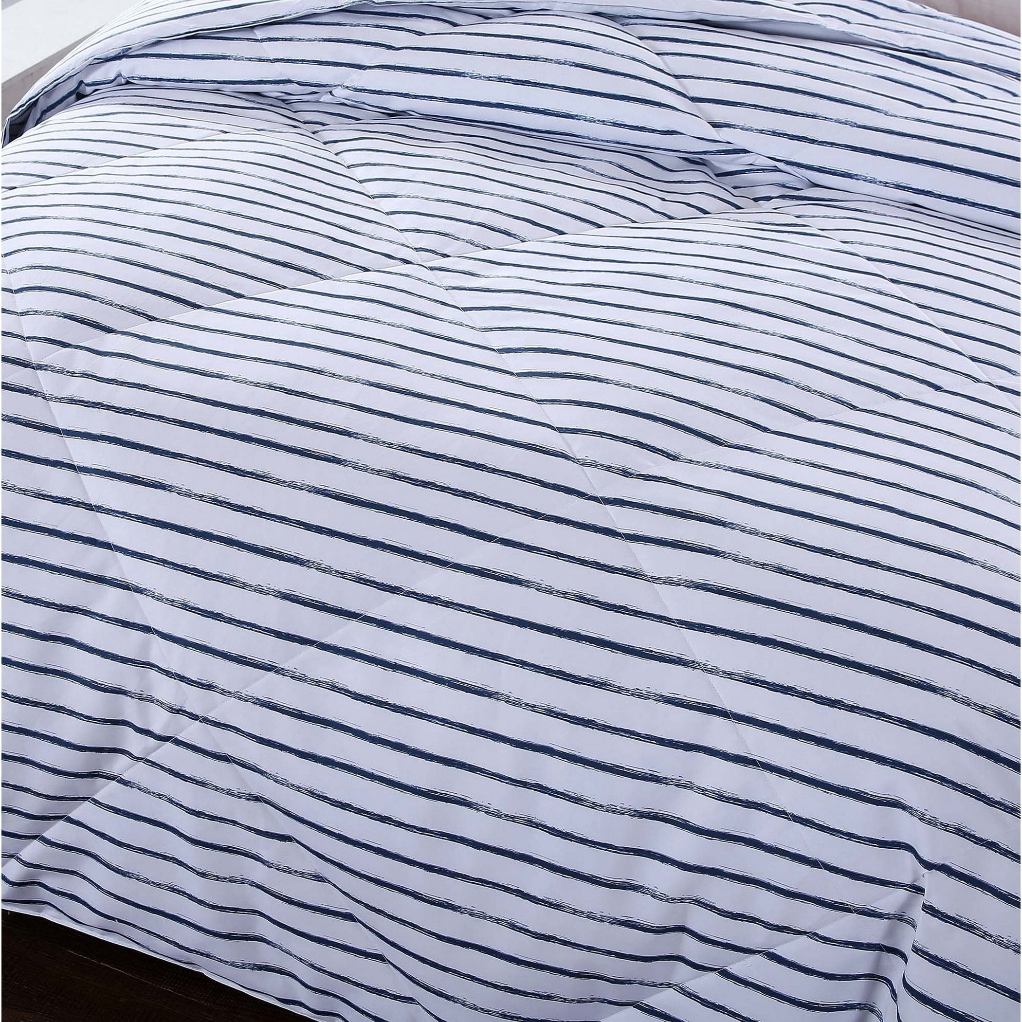 St. James Home Microfiber Nano Comforter, Light Grey, King