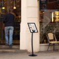 thumbnail image 7 of M&T Displays Curved Menu Board, 18x22 inch Black Pedestal Sign Holder Floor Standing Aluminum Front Loading Easy Open Poster Message Advertisement Holder for Restaurant Cafe Hotel (100-Pack), 7 of 7