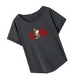thumbnail image 4 of Camiseta para Mujer Cuello Redondo Camisa Cuello Redondo Verano Tops para Viajar Mujer L, 4 of 8