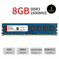 thumbnail image 4 of DDR3 2GB 4GB 8GB 1600MHz PC3-12800 DIMM 240 Pin Desktop RAM Computer Memory Module 1.5V Blue wide board 1X8GB1600, 4 of 5