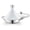 White, variant on DM Multi-Ply Clad Stainless Steel Tagine Pot, 11 Inch 3.6 Quart Moroccan Clay Tagine Pot Alternative, Traditional Cooking Pot with Die-Cast Aluminum Red Conical Lid and Stainless Steel Knob