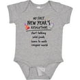 thumbnail image 3 of Inktastic My First New Year's Resolutions Boys or Girls Baby Bodysuit, 3 of 5