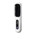 thumbnail image 2 of Fiudx Plancha de Pelo, Cepillo Cerámico de Calentamiento Rápido, Peine de Doble Capa Seguro, Control de Temperatura Ajustable, Peinados Elegantes y Brillantes, Ideal para Viajes, Todo Tipo de Cabello, 2 of 7